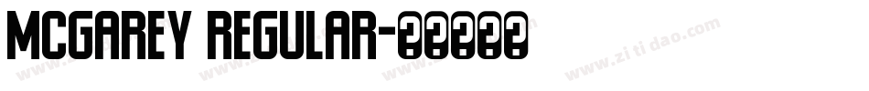McGarey Regular字体转换